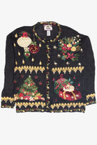 Vintage Black Ugly Christmas Cardigan 63187