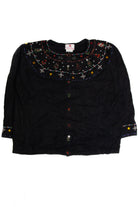 Vintage Black Ugly Christmas Cardigan 62799