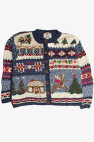 Vintage Blue Ugly Christmas Cardigan 59801