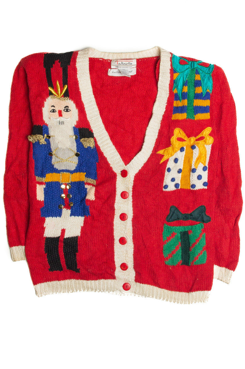 Vintage Red Ugly Christmas Cardigan 62341