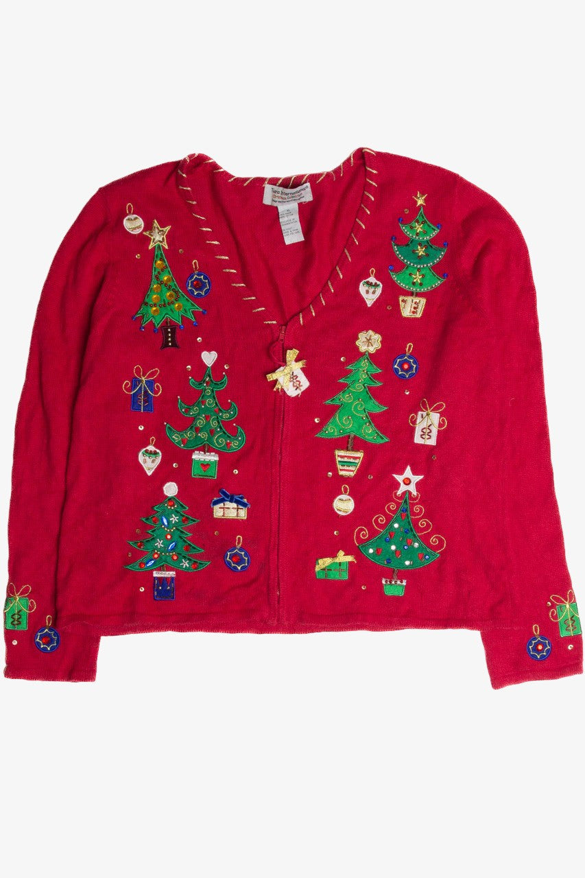 Vintage Red Ugly Christmas Cardigan 62886