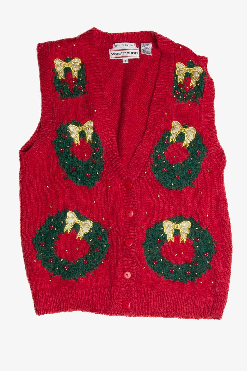 Vintage Red Ugly Christmas Vest 60913
