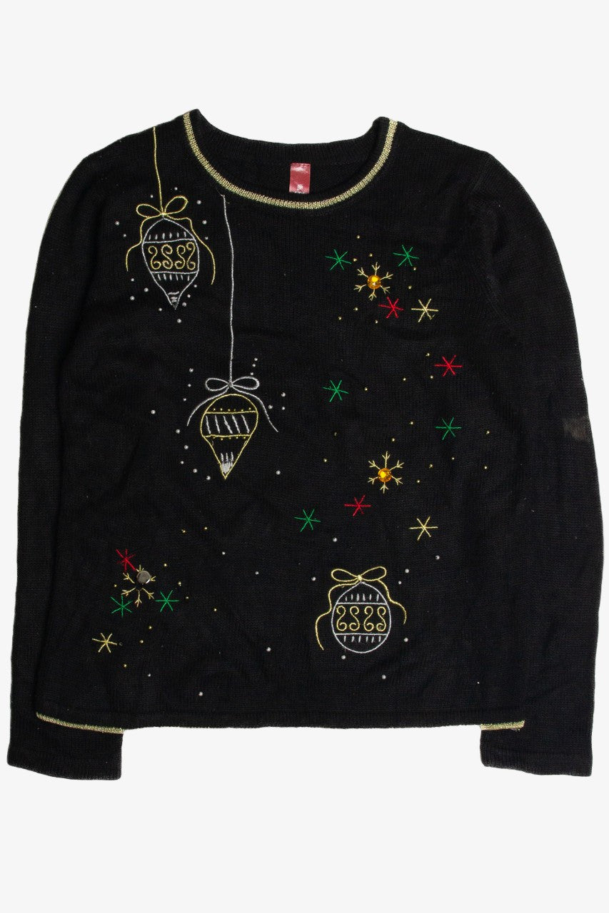 Vintage Black Ugly Christmas Sweater 62737
