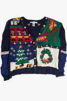 Vintage Blue Ugly Christmas Cardigan 59840