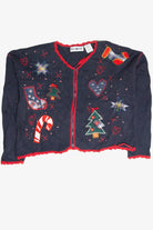 Vintage Blue Ugly Christmas Cardigan 63082