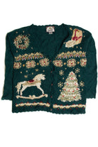 Vintage Green Ugly Christmas Cardigan 62817