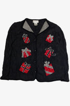 Vintage Black Ugly Christmas Cardigan 59623
