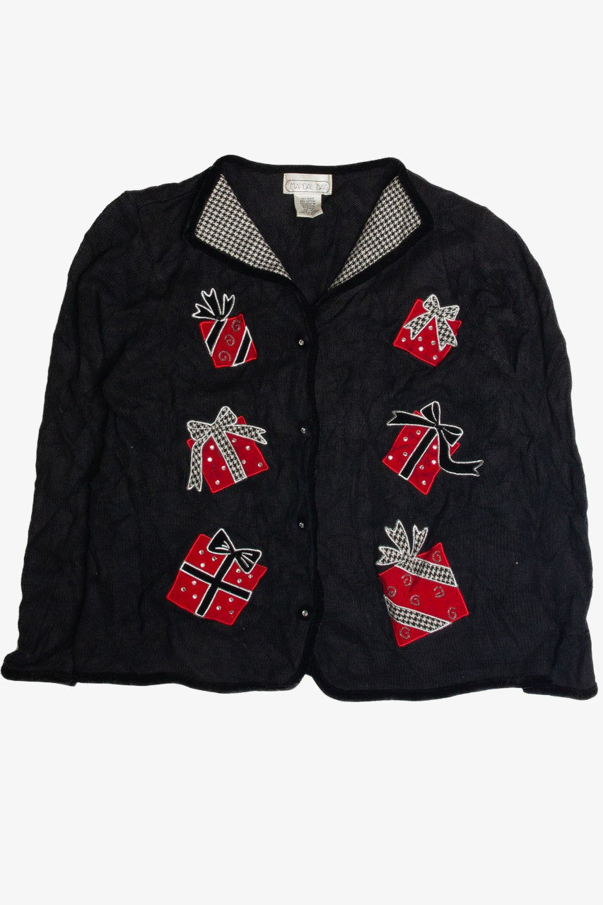 Vintage Black Ugly Christmas Cardigan 59623