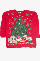 Vintage Red Ugly Christmas Pullover 63300