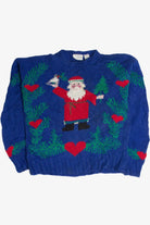 Vintage Blue Ugly Christmas Sweater 62820