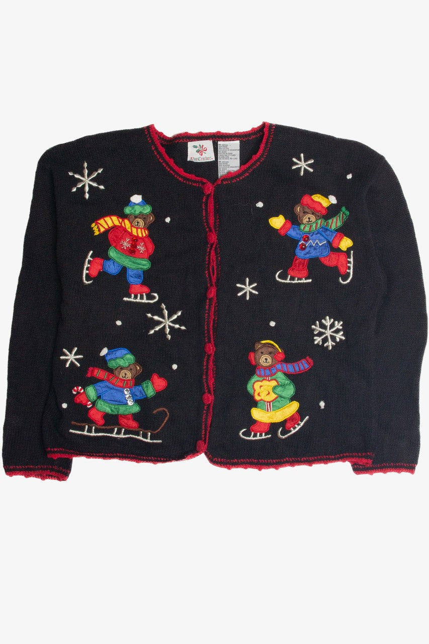 Vintage Black Ugly Christmas Cardigan 62423