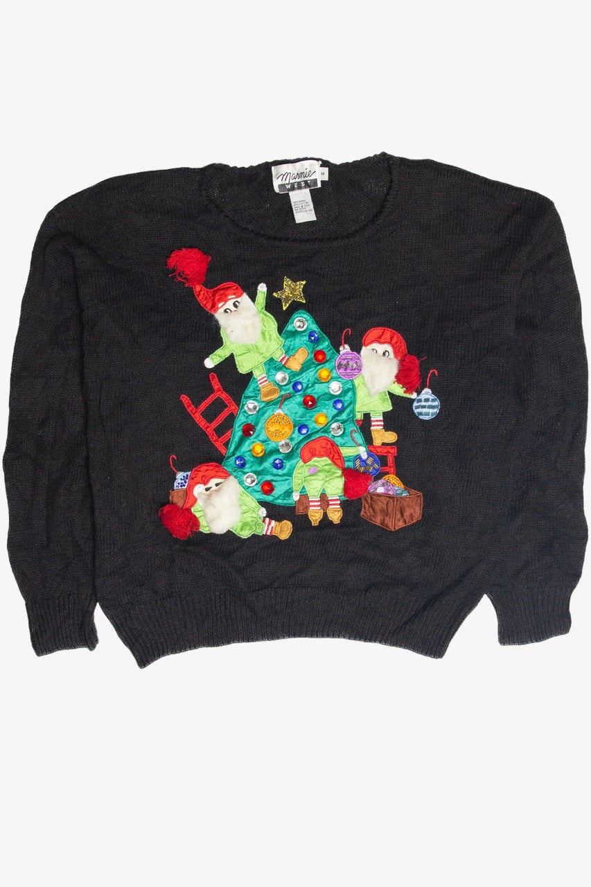 Vintage Black Ugly Christmas Pullover 63219