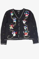 Vintage Black Ugly Christmas Cardigan 63031