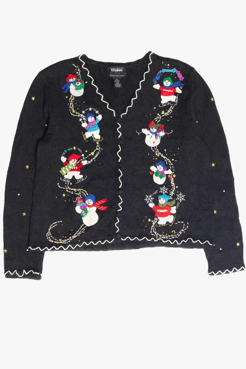 Vintage Black Ugly Christmas Cardigan 63031