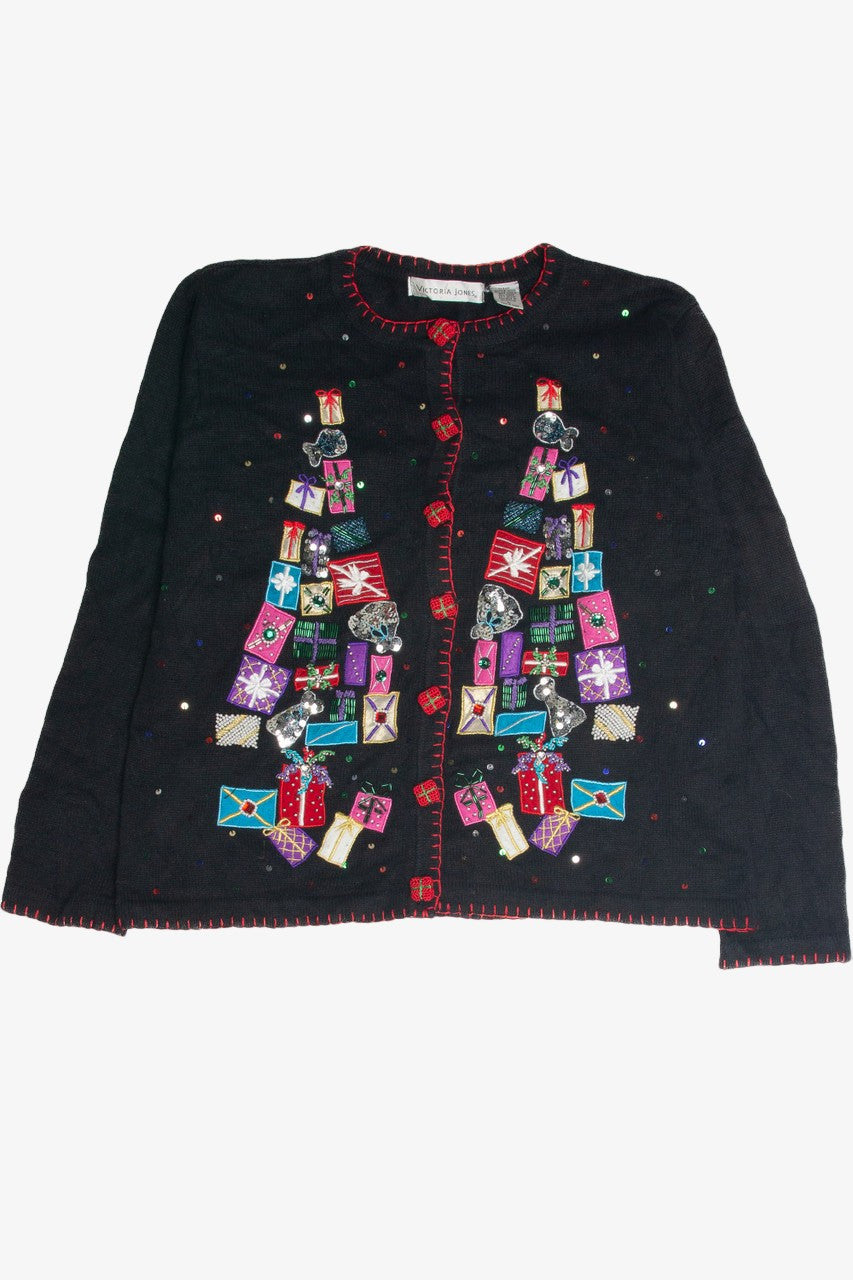 Vintage Black Ugly Christmas Cardigan 60847