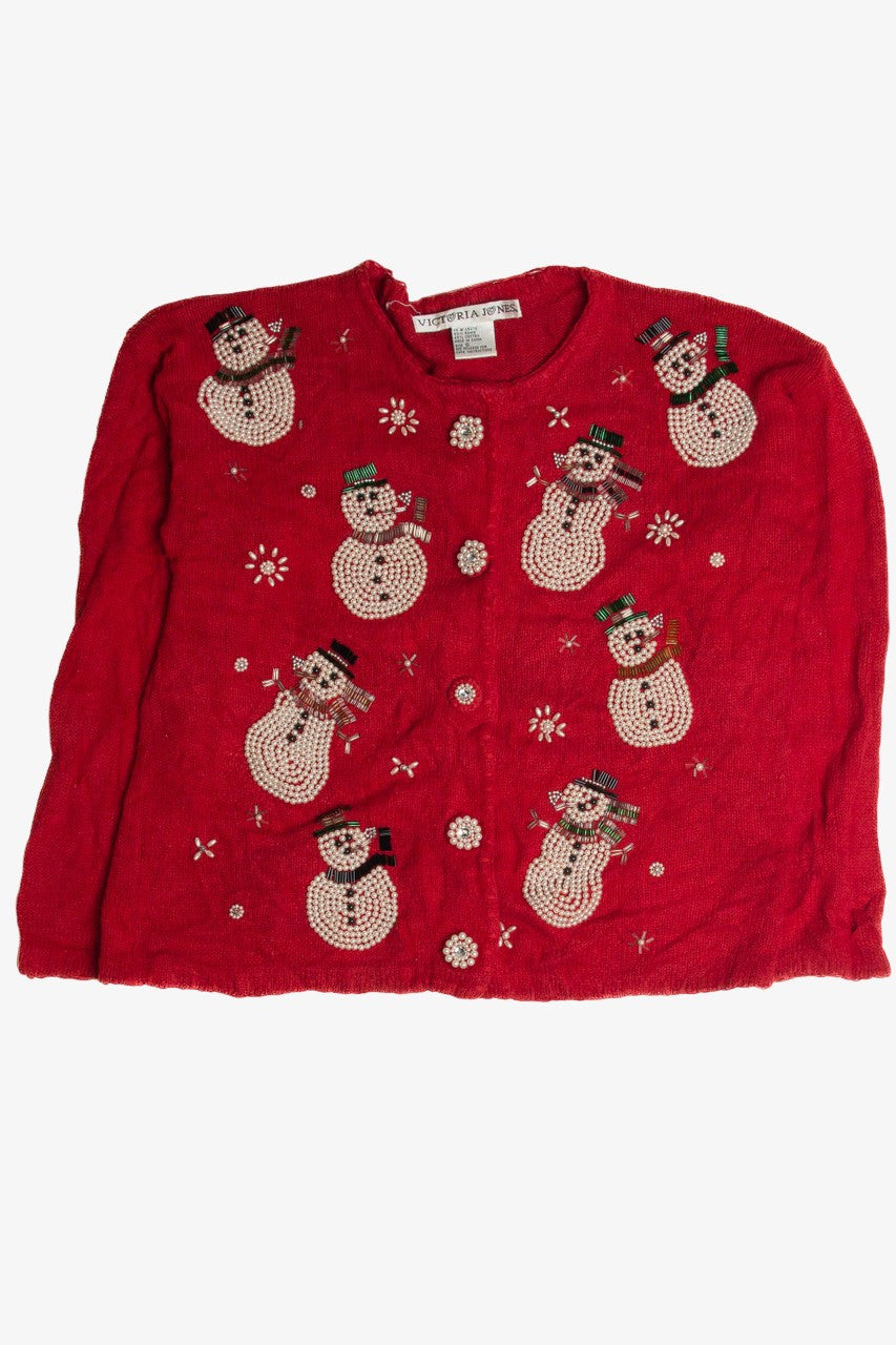 Vintage Red Ugly Christmas Cardigan 62452