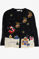 Vintage Black Ugly Christmas Cardigan 59647