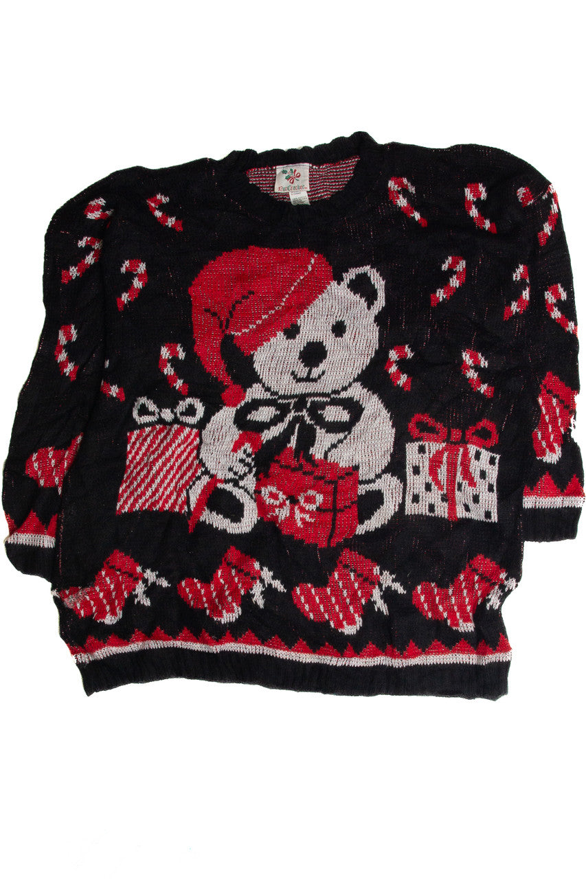 Vintage Black Ugly Christmas Sweater 62839