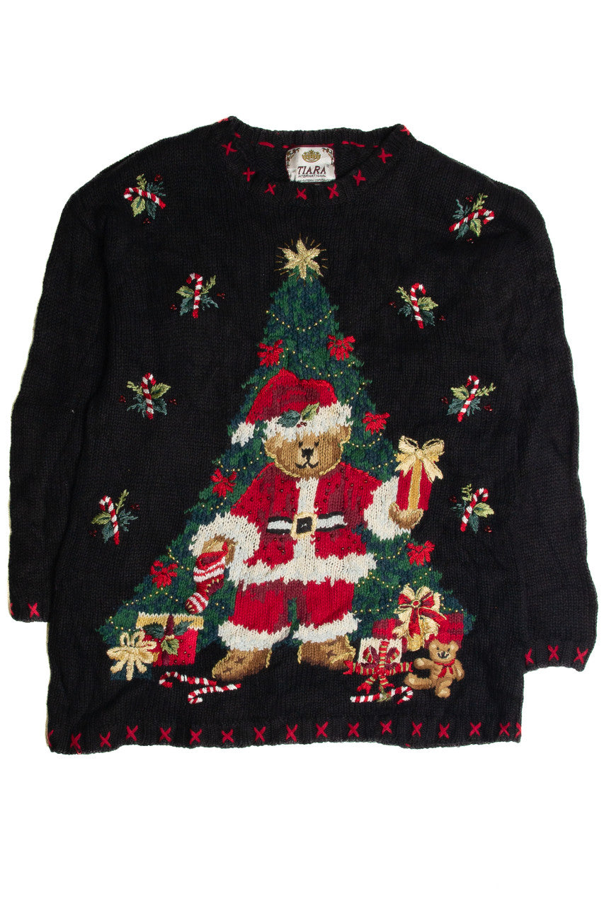 Vintage Black Ugly Christmas Sweater 62470