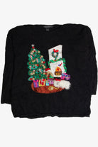 Vintage Black Ugly Christmas Sweater 62793