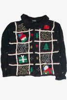 Vintage Black Ugly Christmas Cardigan 60845