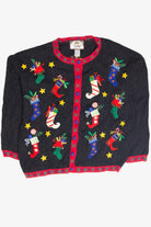 Vintage Black Ugly Christmas Cardigan 63432