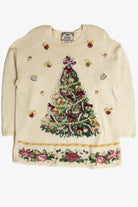 Vintage White Ugly Christmas Sweater 62739