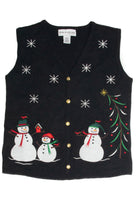  Vintage Black Ugly Christmas Vest 60844