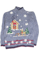 Vintage Blue Ugly Christmas Pullover 63084
