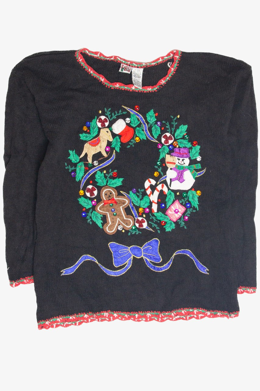 Vintage Black Ugly Christmas Pullover 63314