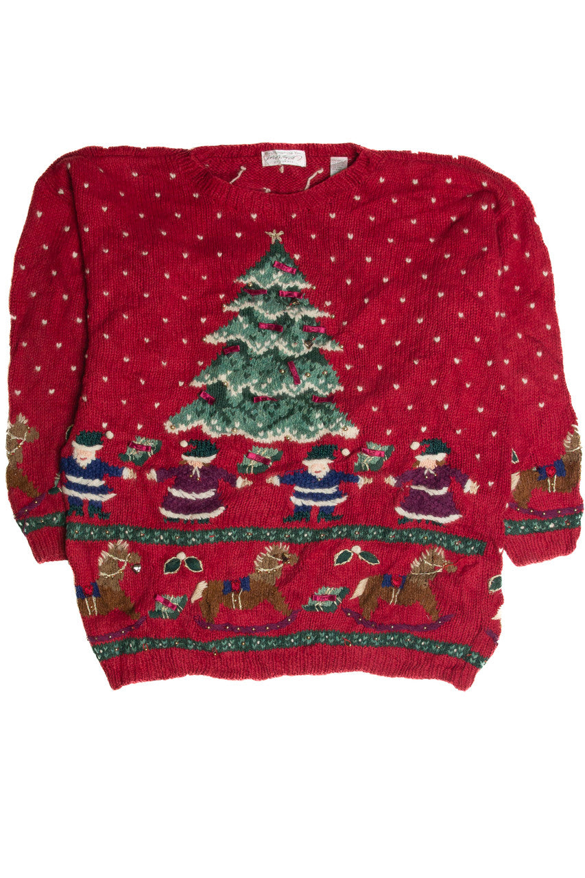 Vintage Red Ugly Christmas Sweater 62441
