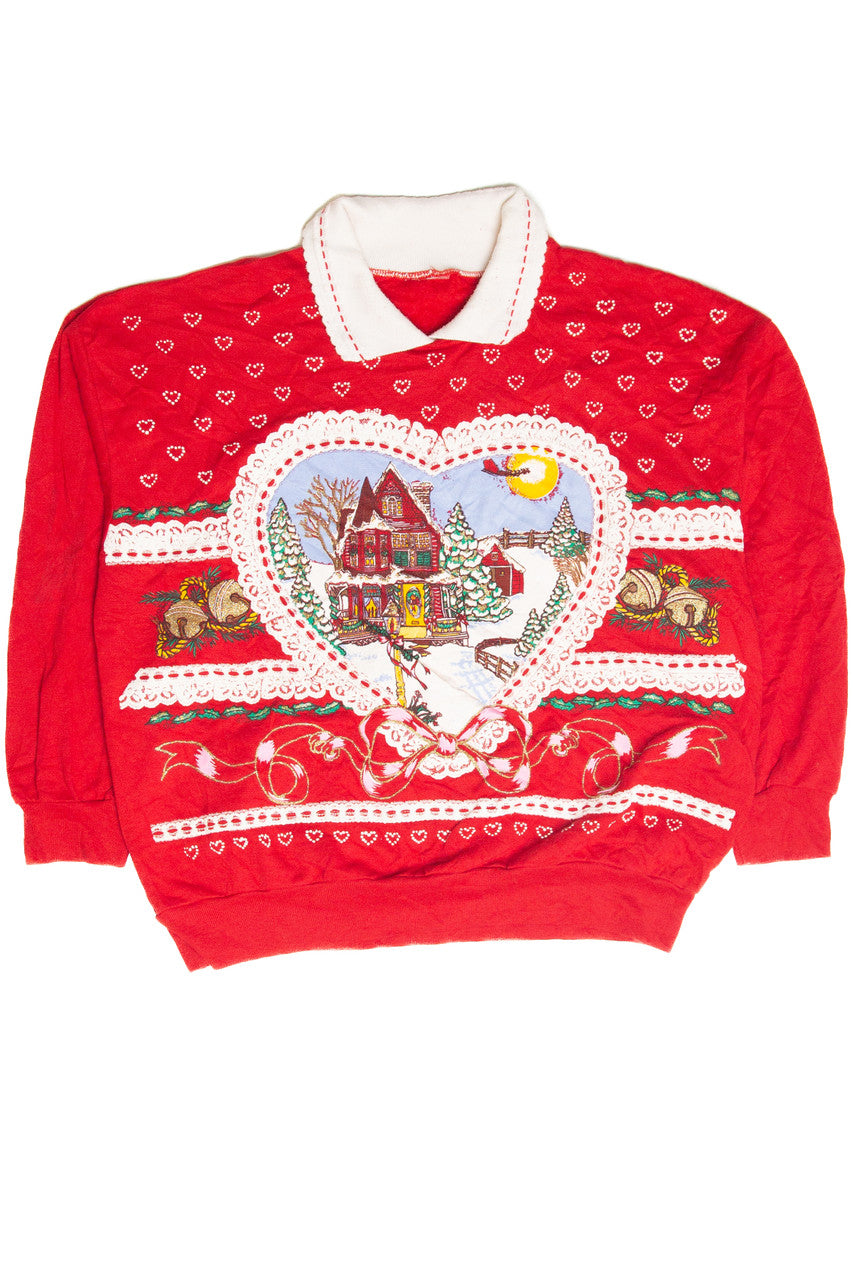 Vintage Red Holiday Sweatshirt 63058
