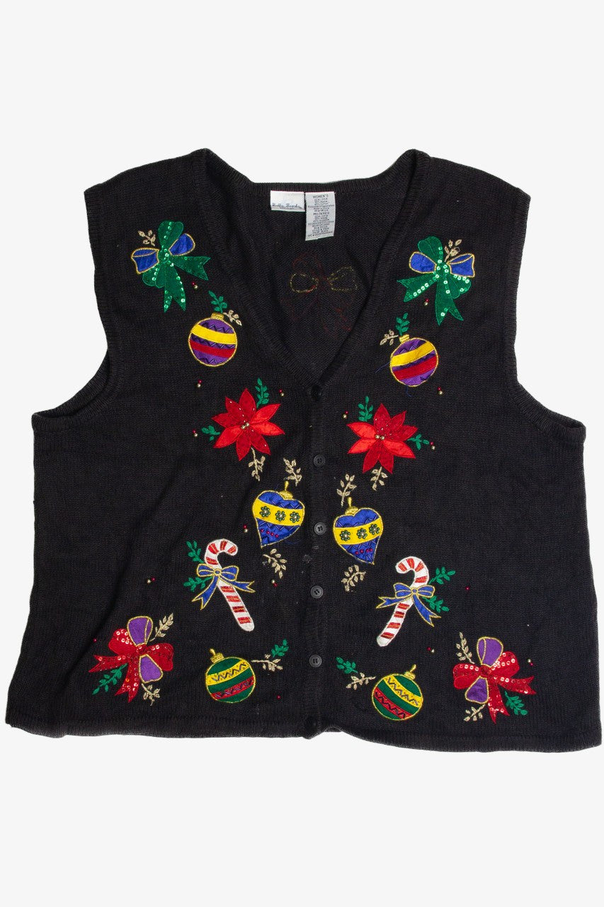 Vintage Black Ugly Christmas Vest 62300