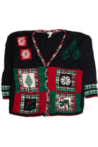 Vintage Black Ugly Christmas Cardigan 62400