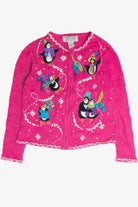 Vintage Pink Ugly Christmas Cardigan 59942