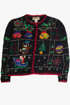 Vintage Black Ugly Christmas Cardigan 62333
