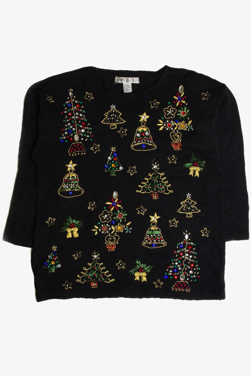 Vintage Black Ugly Christmas Sweater 59657
