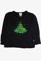 Vintage Black Ugly Christmas Sweater 62468