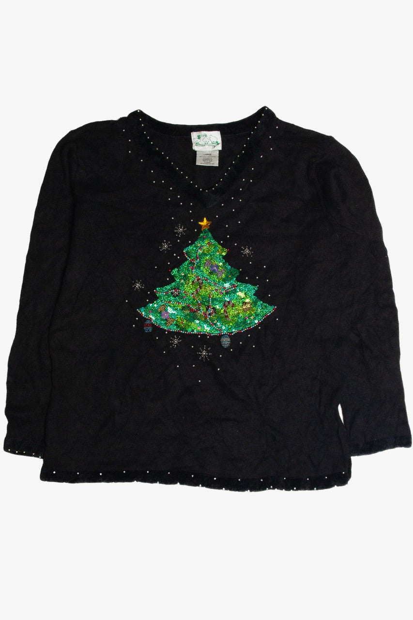 Vintage Black Ugly Christmas Sweater 62468