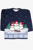 Vintage Blue Ugly Christmas Pullover 63388