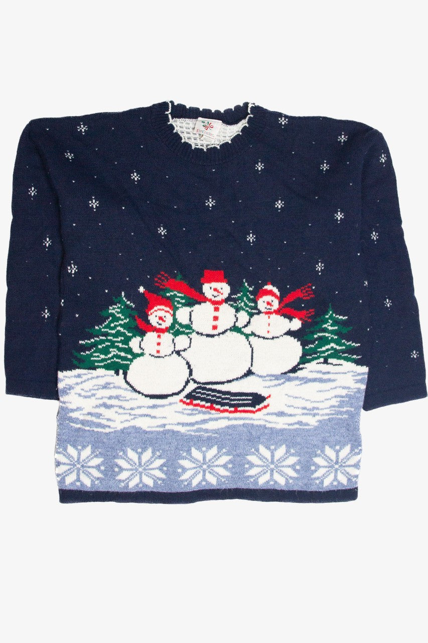 Vintage Blue Ugly Christmas Pullover 63388