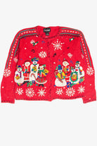Vintage Red Ugly Christmas Cardigan 63033