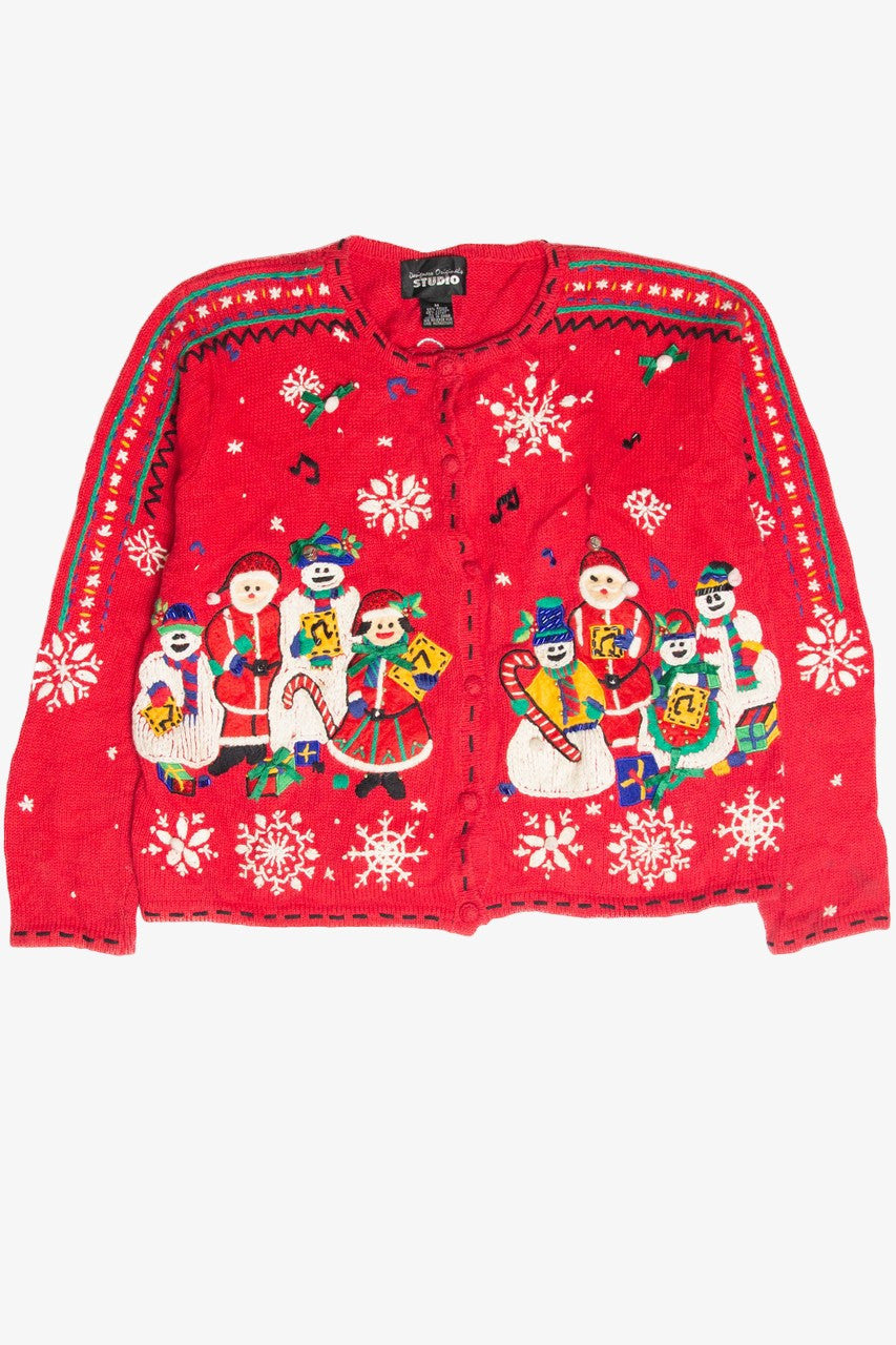 Vintage Red Ugly Christmas Cardigan 63033