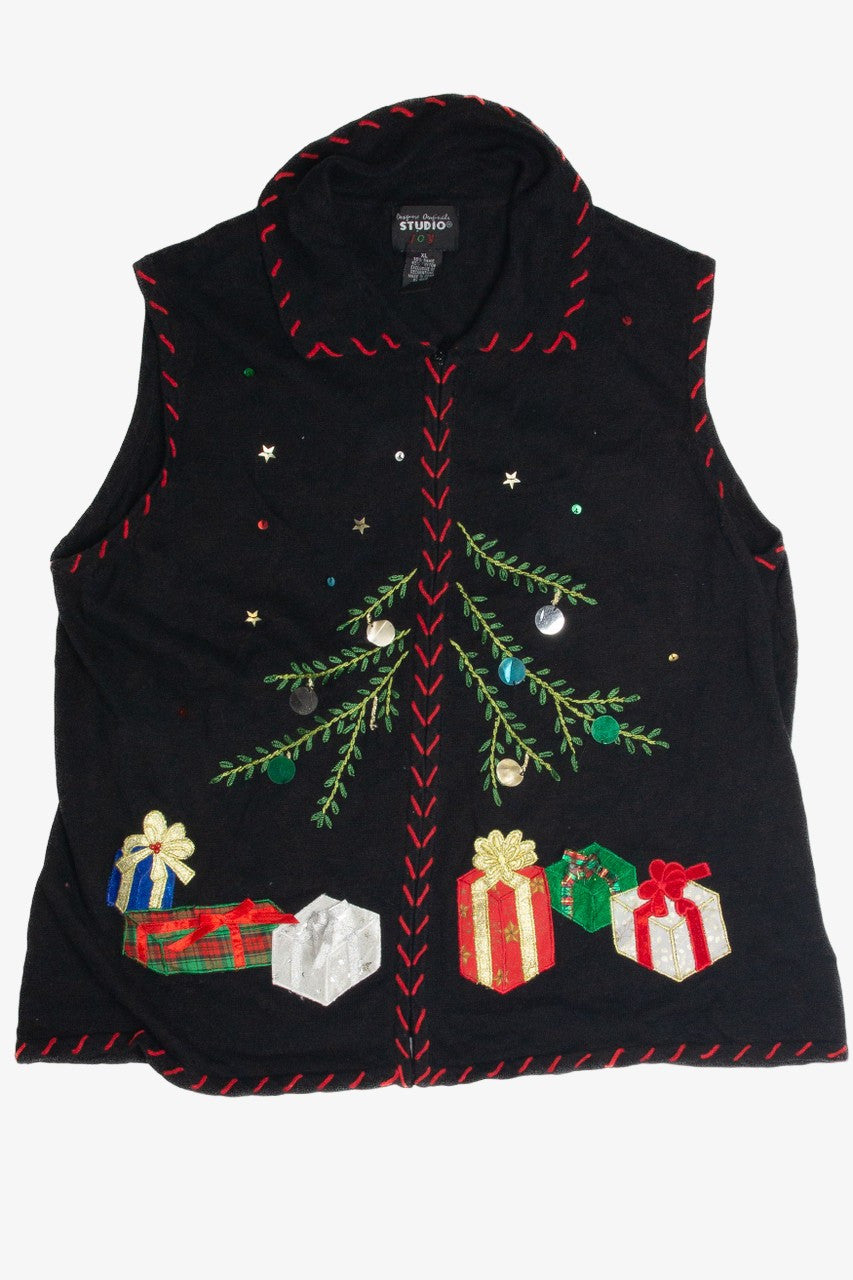 Vintage Black Ugly Christmas Vest 60977