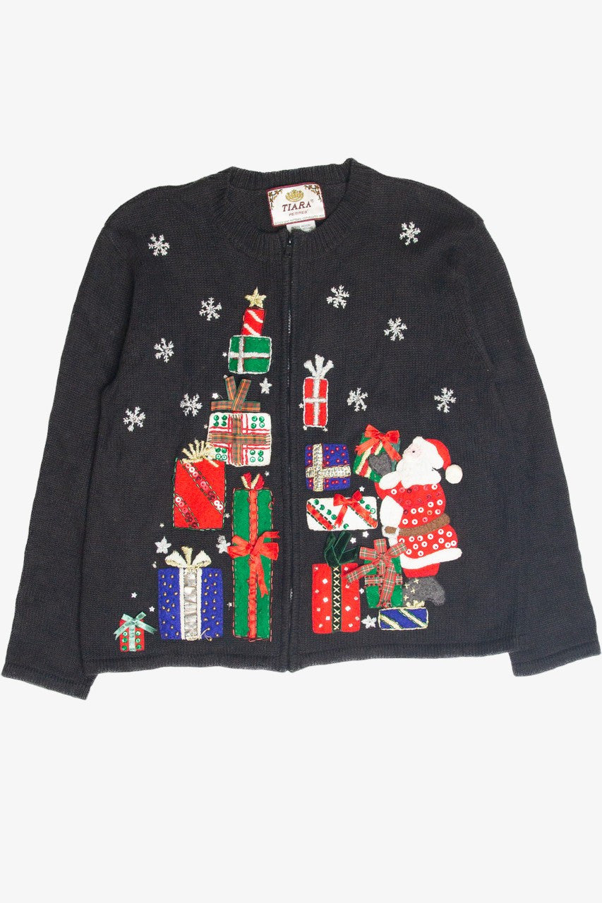 Vintage Black Ugly Christmas Cardigan 63234