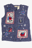 Vintage Blue Ugly Christmas Vest 62304