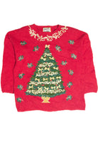 Vintage Red Ugly Christmas Pullover 63225