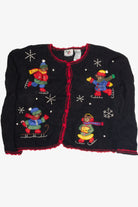 Vintage Black Ugly Christmas Cardigan 62279