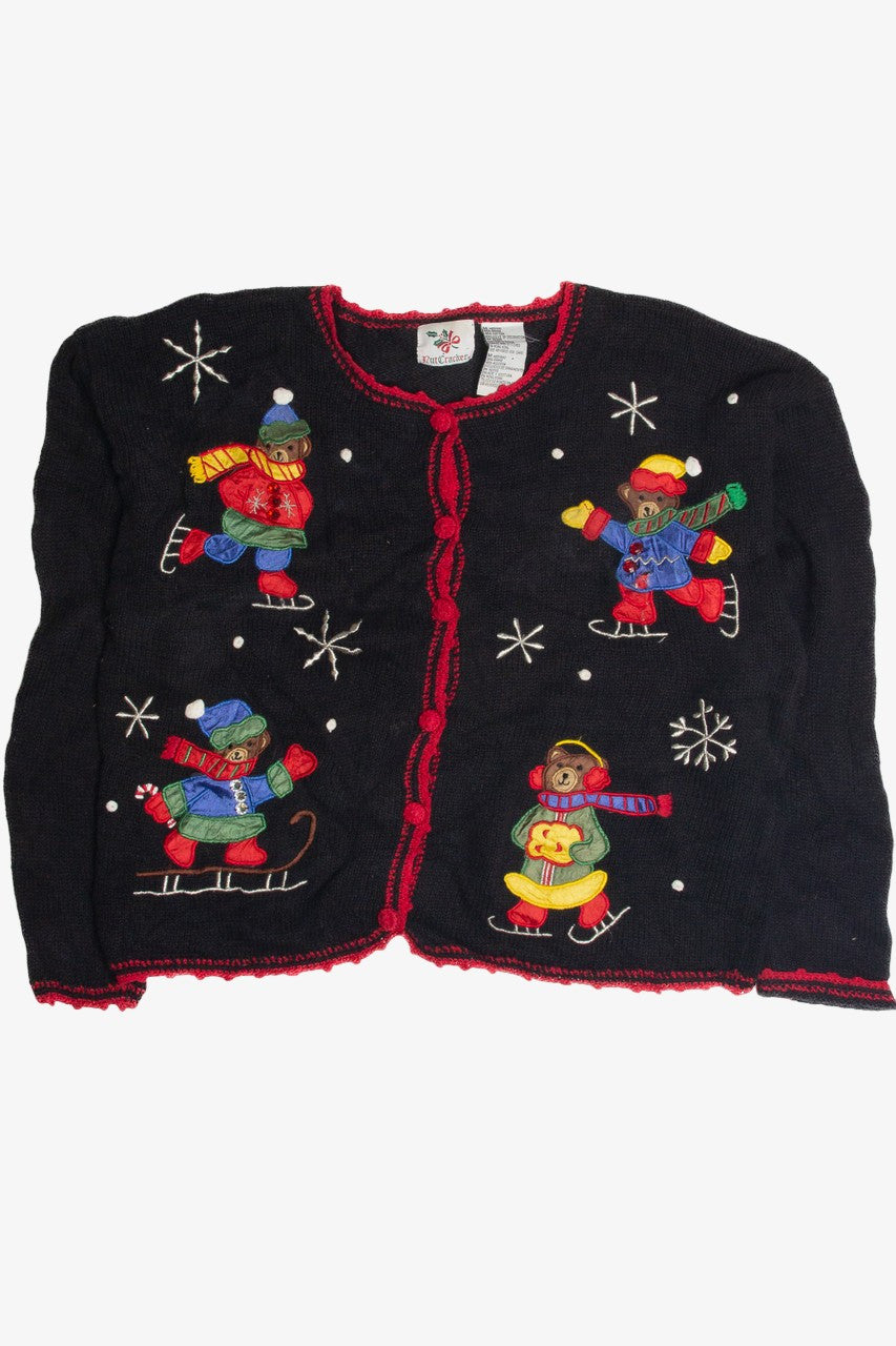 Vintage Black Ugly Christmas Cardigan 62279