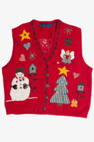 Vintage Red Ugly Christmas Vest 62615